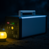 Портативна зарядна станція 200W 35Ah LiFePO4 з виходом 220V, USB, Type-C та сонячною зарядкою