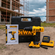 Шуруповерт аккумуляторный DeWalt 24V с набором инструментов в кейсе, 2 аккумулятора 5.0Ah