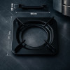 Решетка для газовой плиты 19,5×19,5 см из термостойкой стали, черная, высота 2,5 см, универсальная