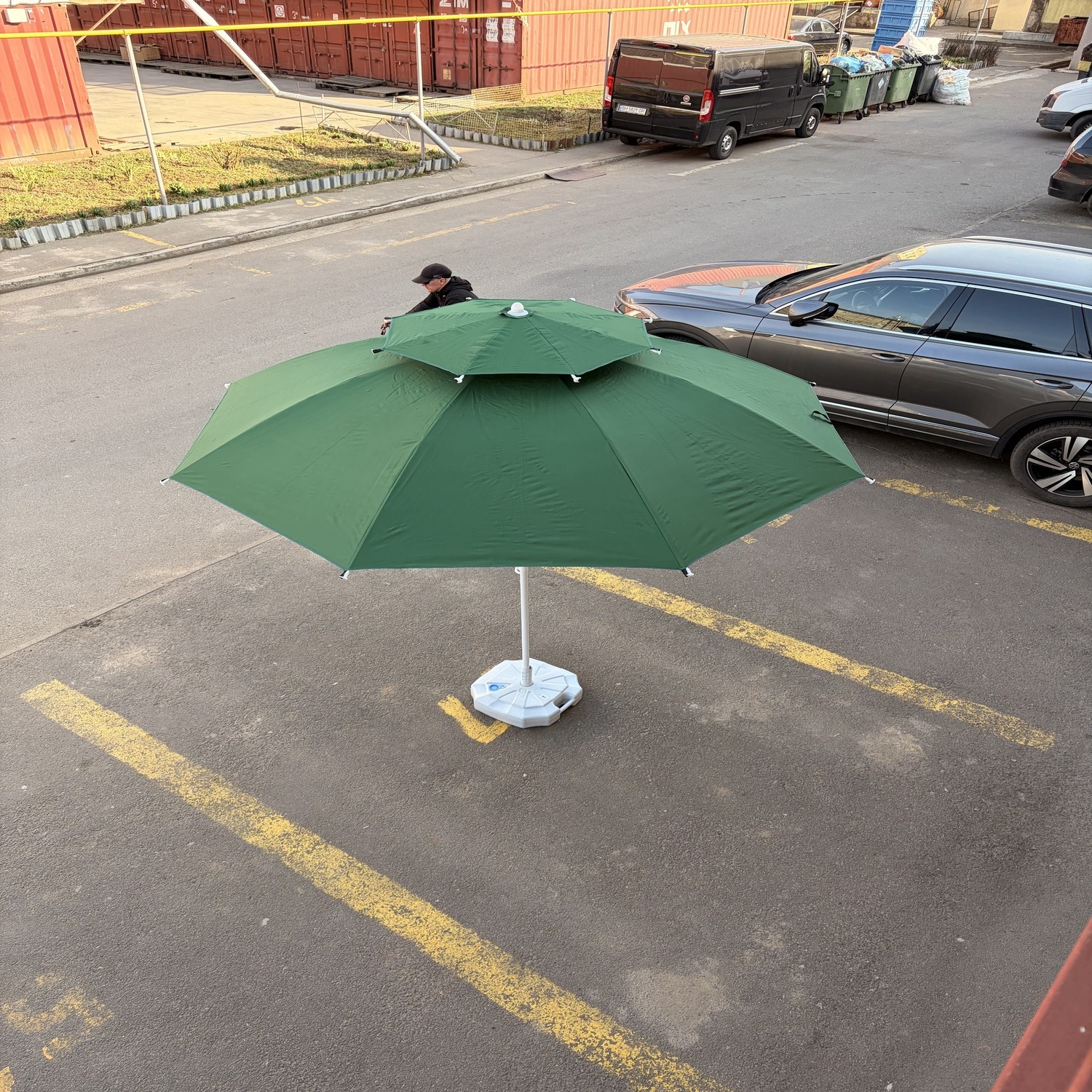 Большой зонт 3 м, устойчивый к ветру для улицы и торговли.