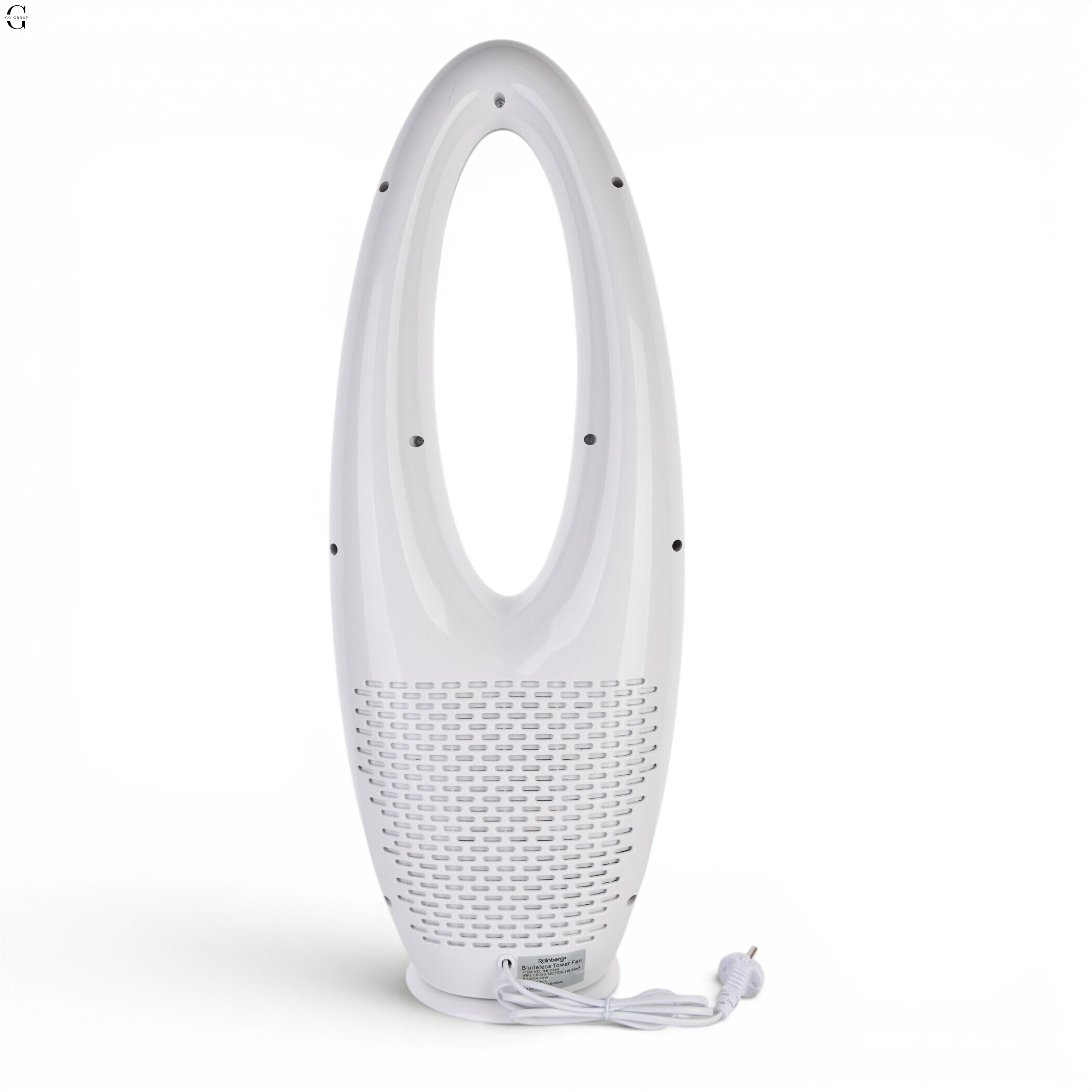     Сучасний tower-вентилятор без лопатей 45W з пультом ДК та LED-керуванням