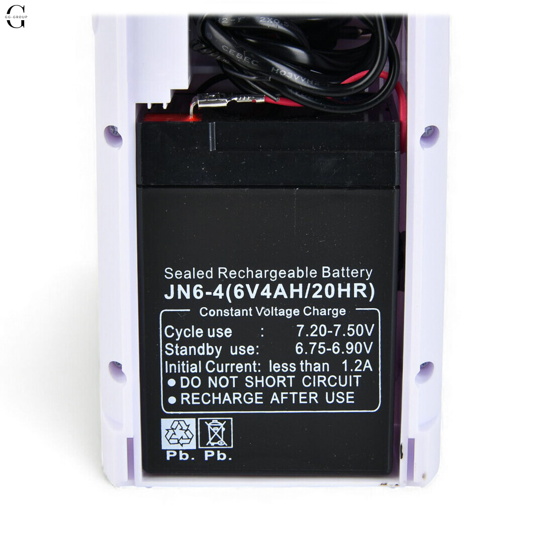 Світлодіодний акумуляторний ліхтар Almina DL-2424 з сонячною батареєю 8 Вт, Power Bank 6V 4Ah
