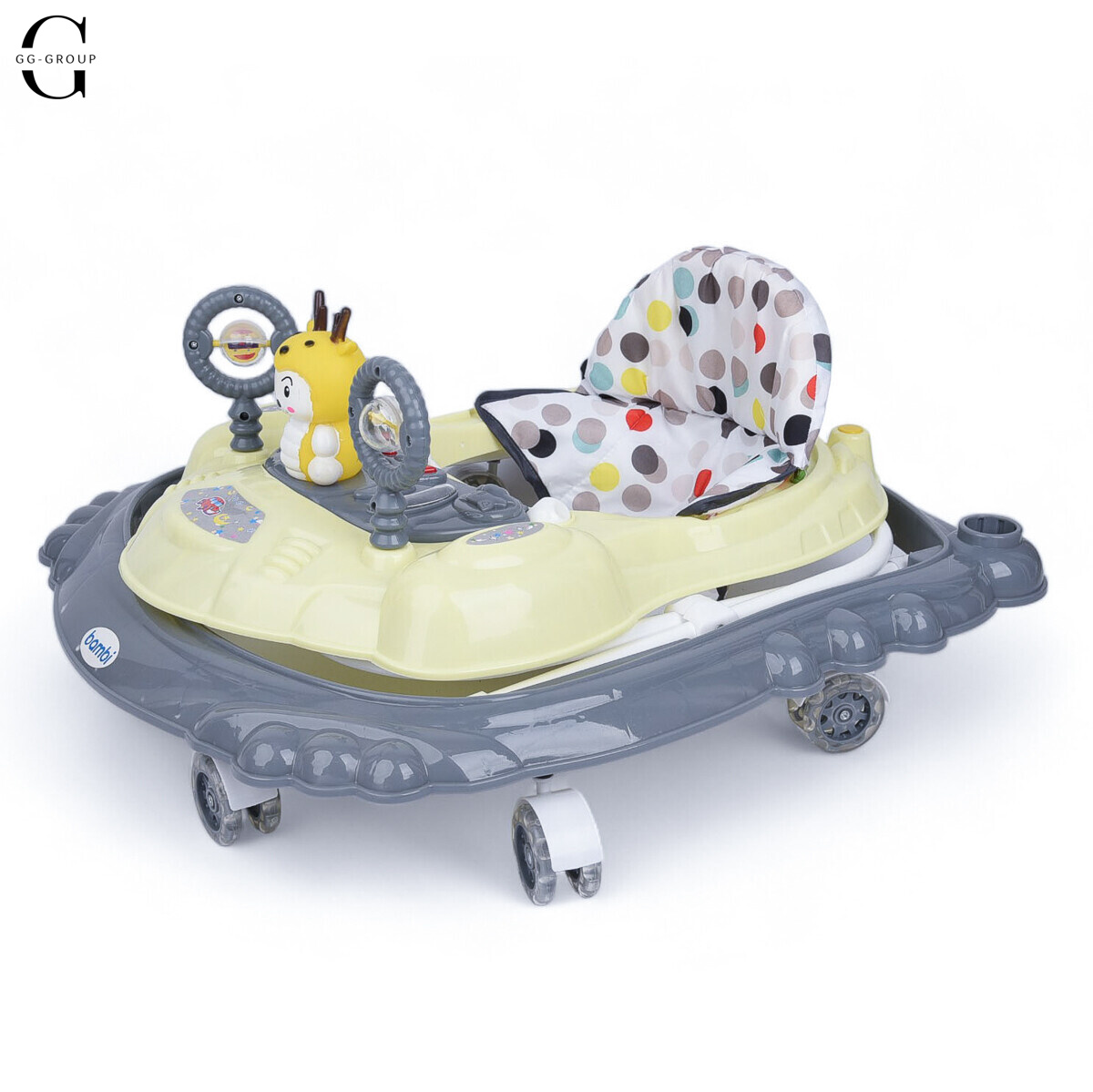 Детские ходунки Bambi M3168 SONIK Желто-Серый