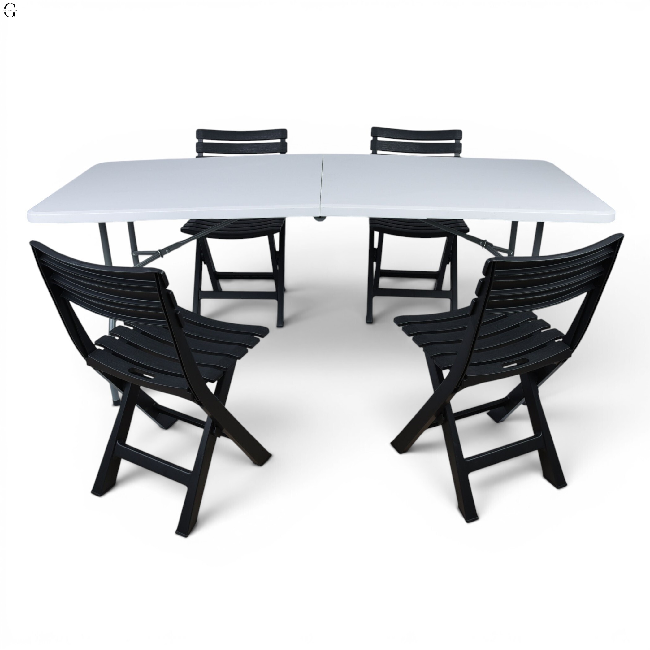 Кемпінговий комплект Travel Table Set — складний стіл HDPE 180 см та 4 туристичних крісел