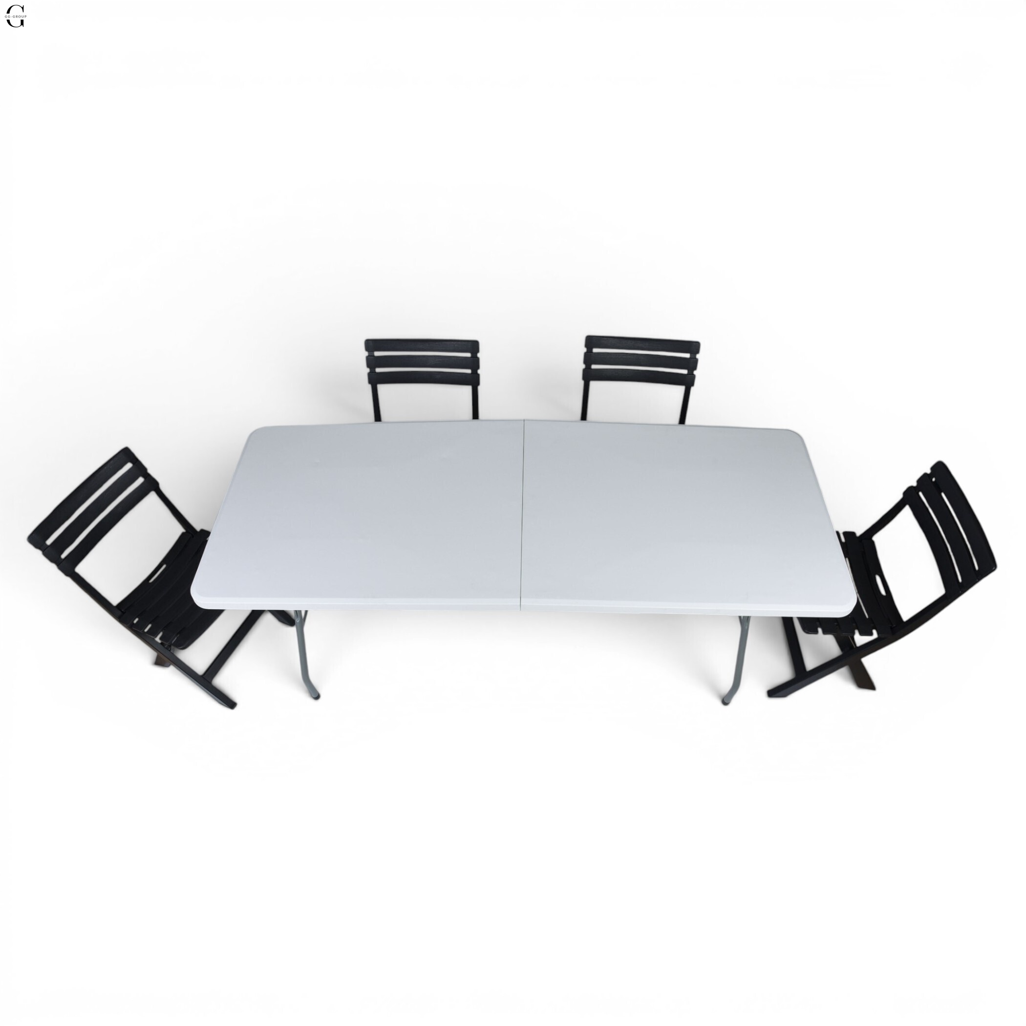 Кемпінговий комплект Travel Table Set — складний стіл HDPE 180 см та 4 туристичних крісел