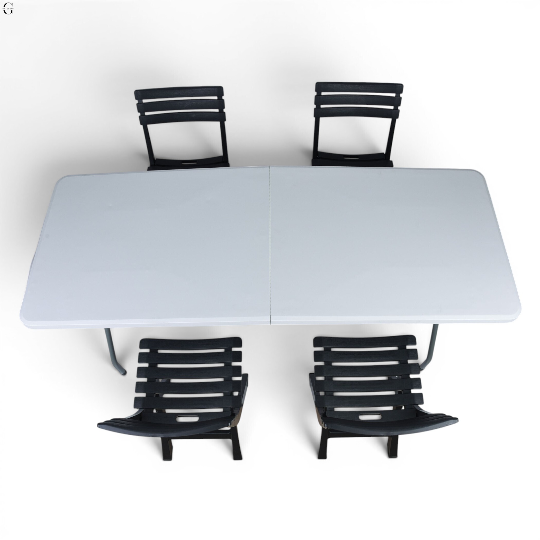 Кемпінговий комплект Travel Table Set — складний стіл HDPE 180 см та 4 туристичних крісел