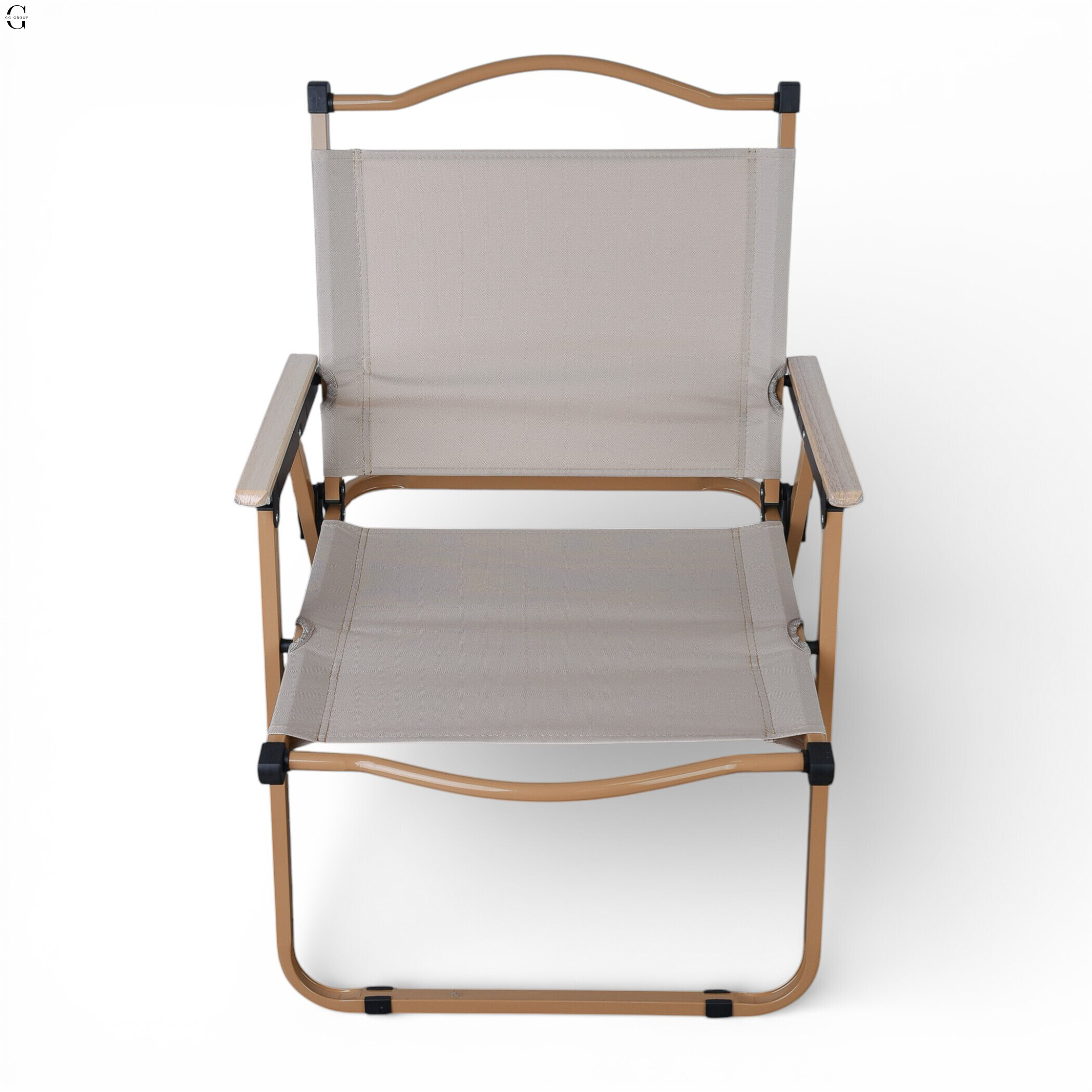 Складное туристическое кресло 600D Oxford, стальная рама, до 120 кг, 55×46 см