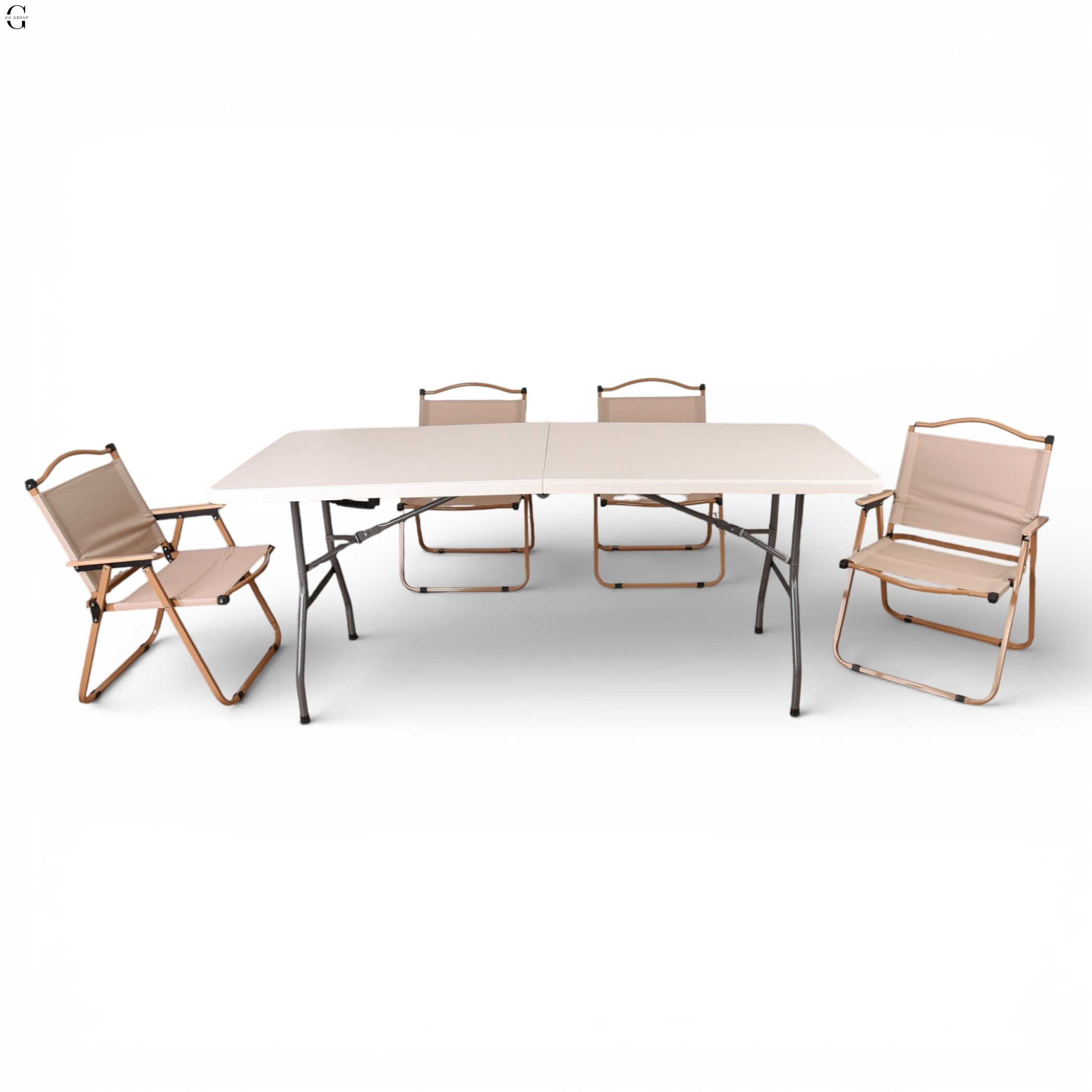 Кемпинговый набор складной мебели Outdoor Picnic – стол 180×75 см и 4 туристических кресла.