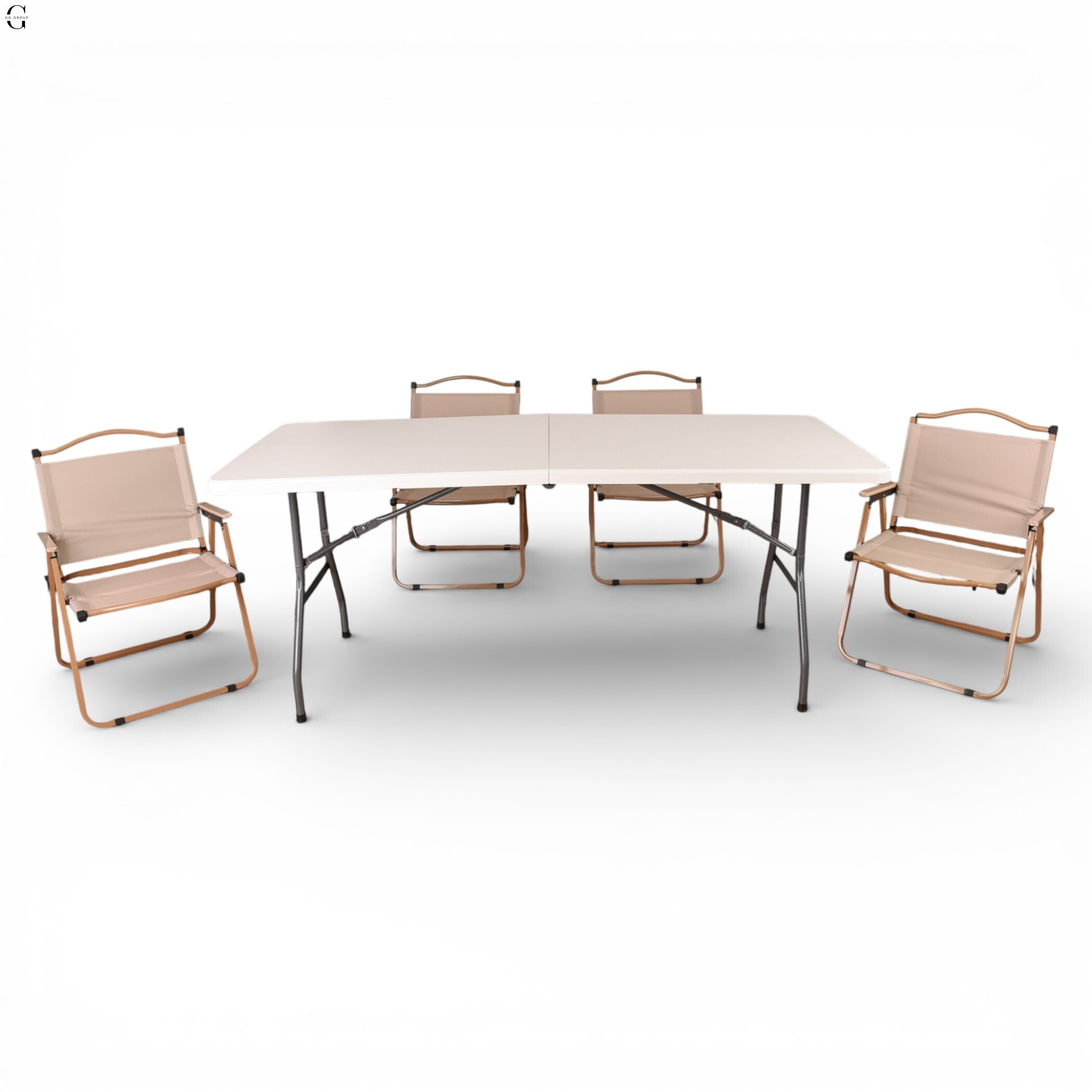 Кемпинговый набор складной мебели Outdoor Picnic – стол 180×75 см и 4 туристических кресла.
