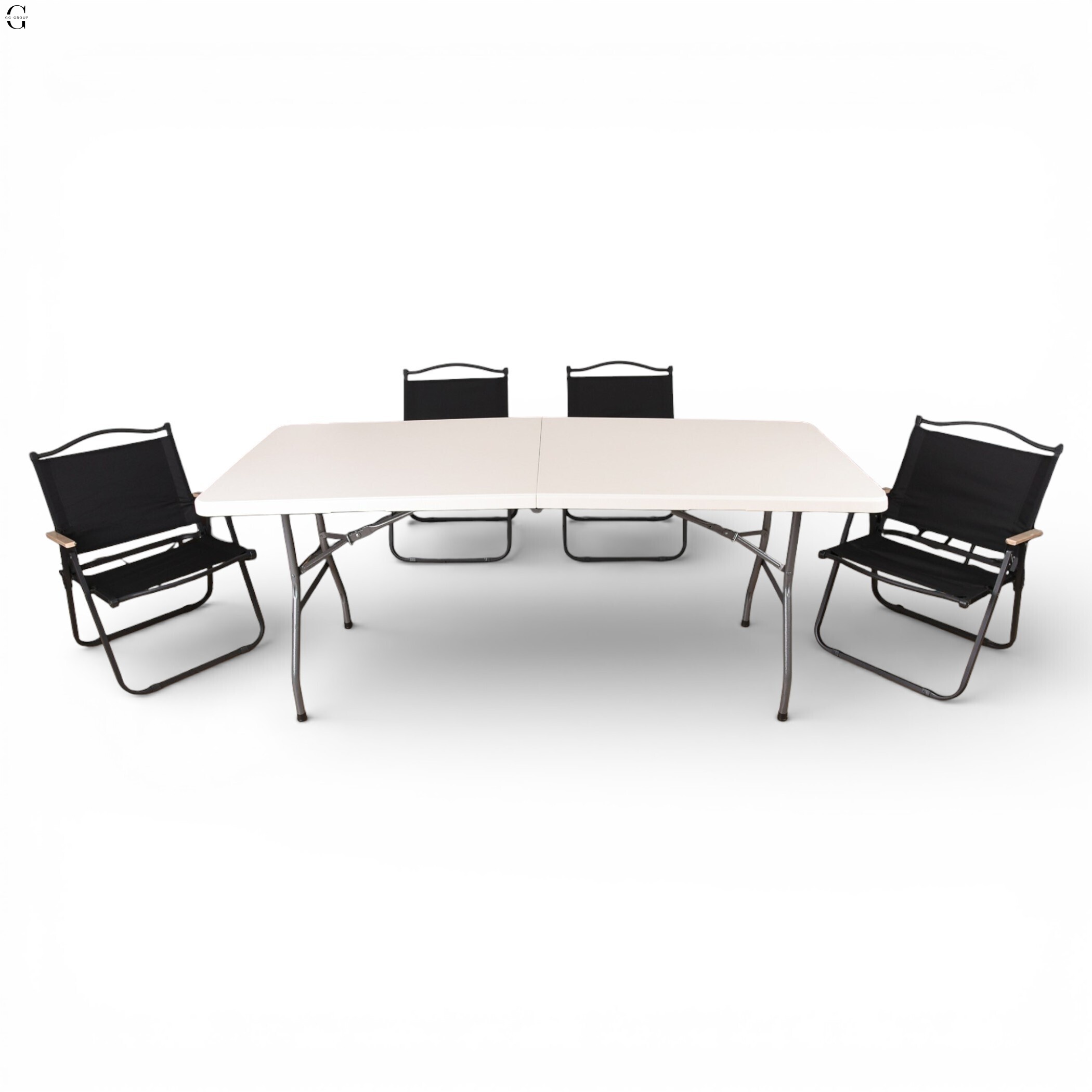 Набор мебели для кемпинга Outdoor Set — стол HDPE 180 см и 4 складных кресла.