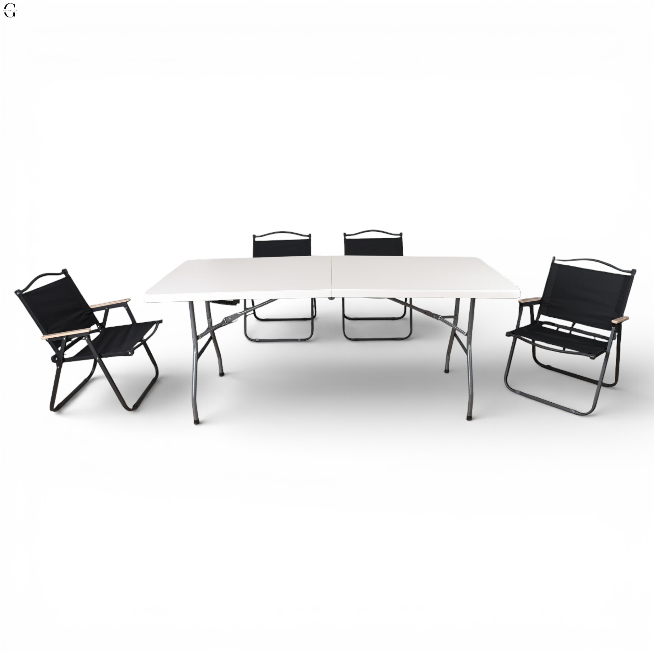 Набор мебели для кемпинга Outdoor Set — стол HDPE 180 см и 4 складных кресла.
