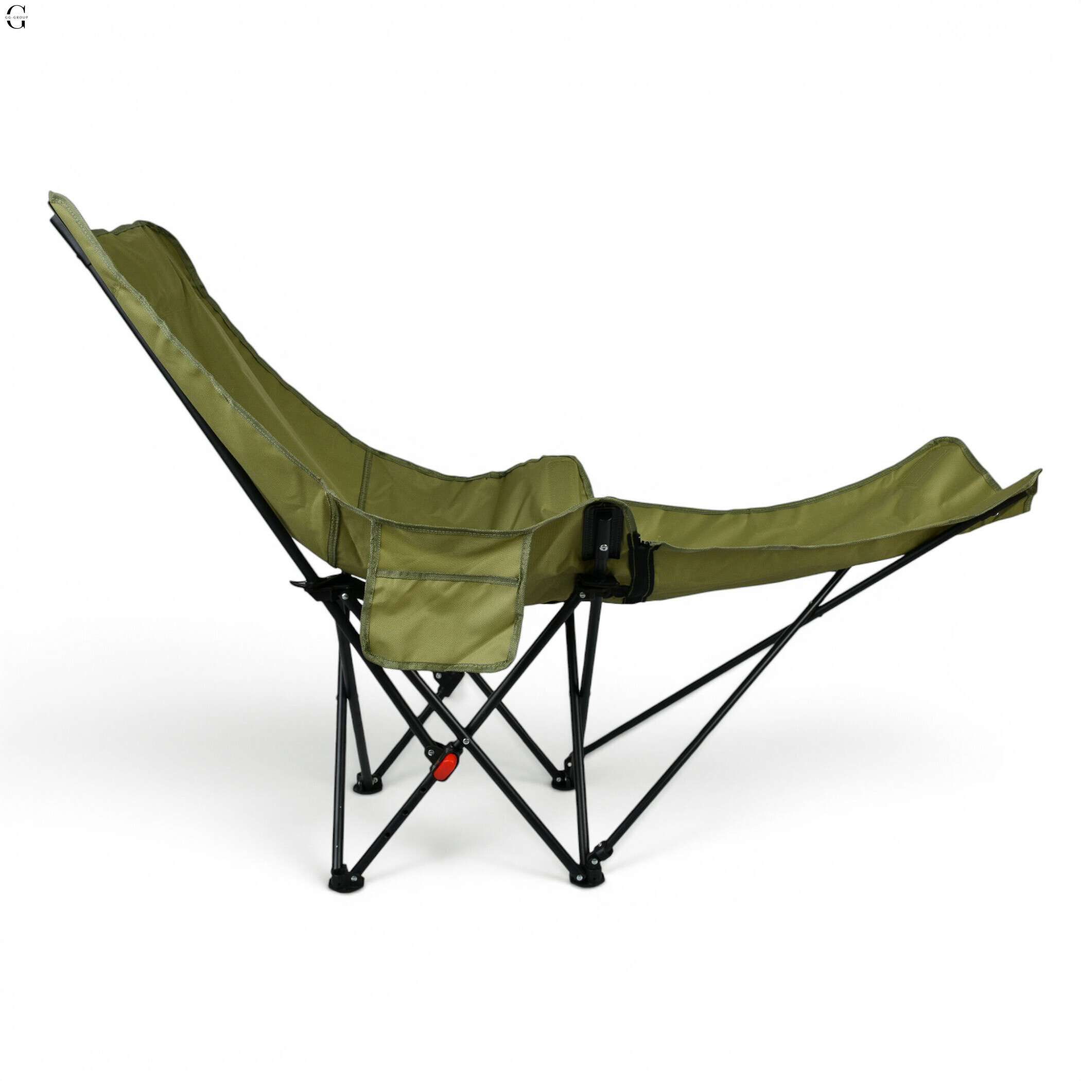    Складне туристичне крісло-павук Compact Outdoor Chair 100 кг з чохлом чорне