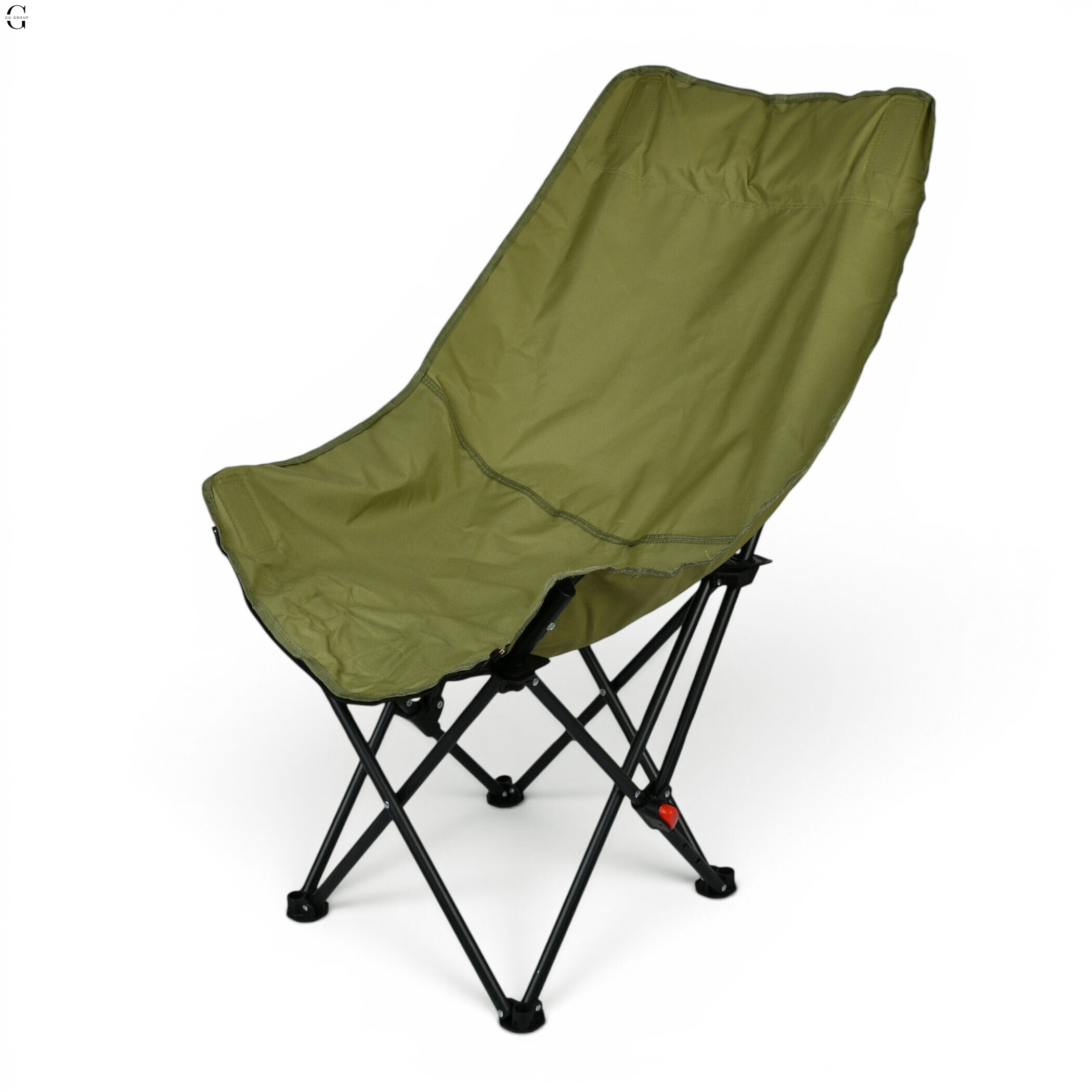     Складне туристичне крісло-павук Compact Outdoor Chair 100 кг з чохлом чорне