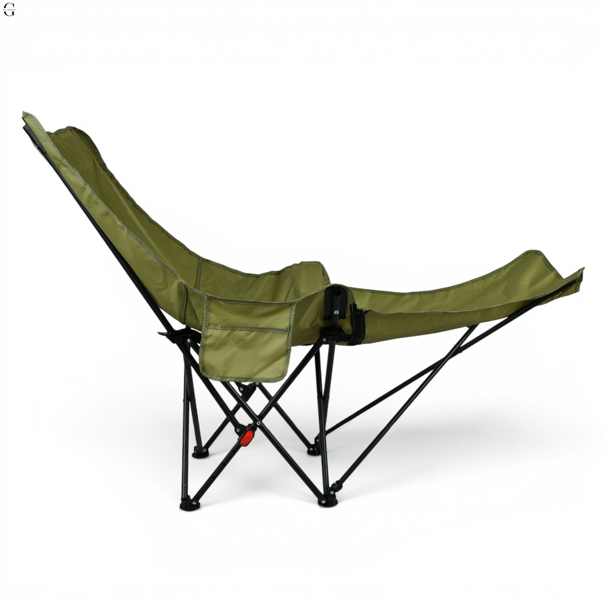     Складне туристичне крісло-павук Compact Outdoor Chair 100 кг з чохлом чорне
