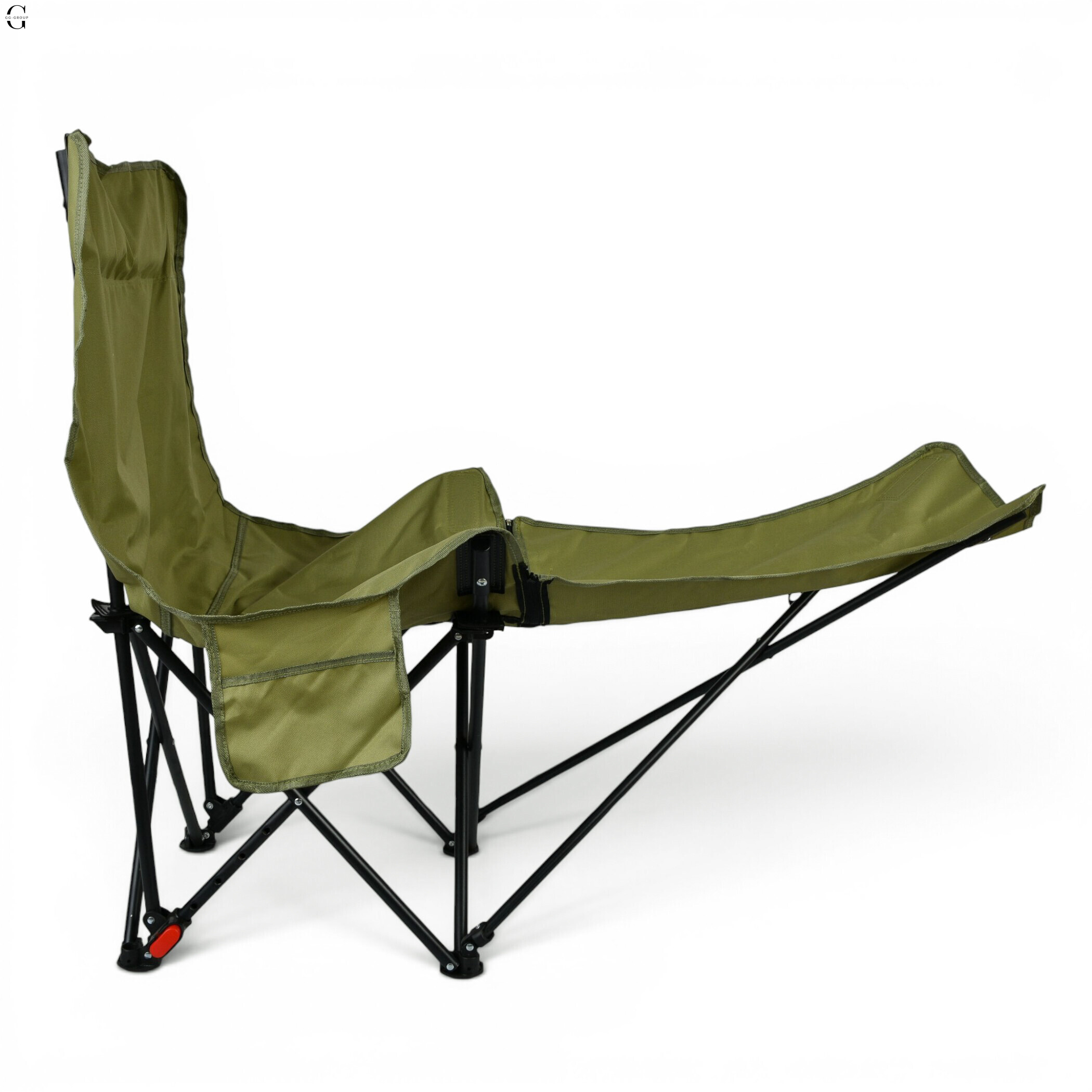     Складне туристичне крісло-павук Compact Outdoor Chair 100 кг з чохлом чорне
