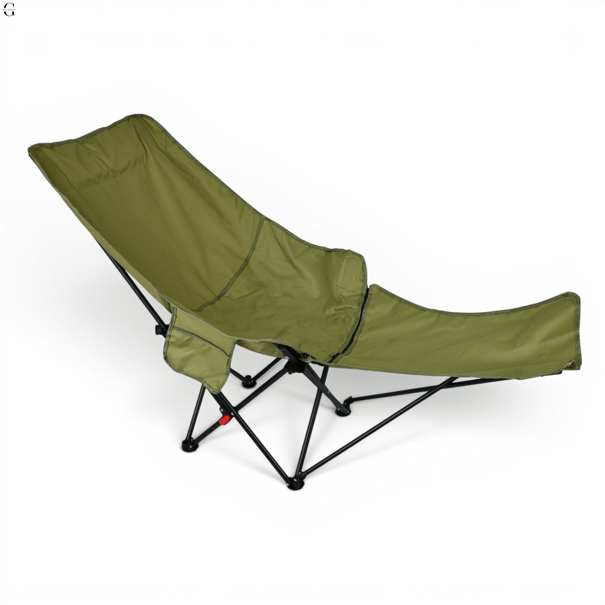     Складне туристичне крісло-павук Compact Outdoor Chair 100 кг з чохлом чорне