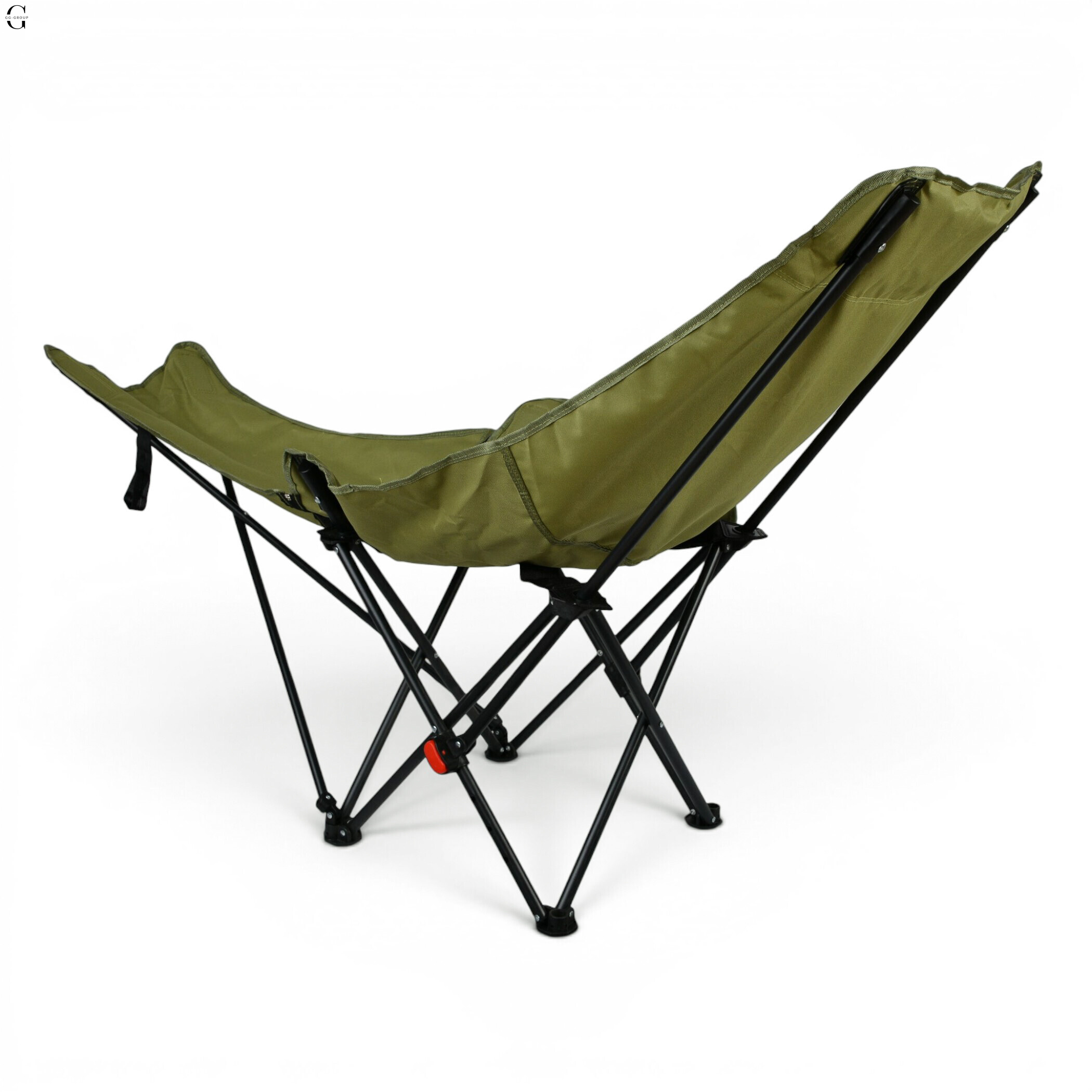     Складне туристичне крісло-павук Compact Outdoor Chair 100 кг з чохлом чорне