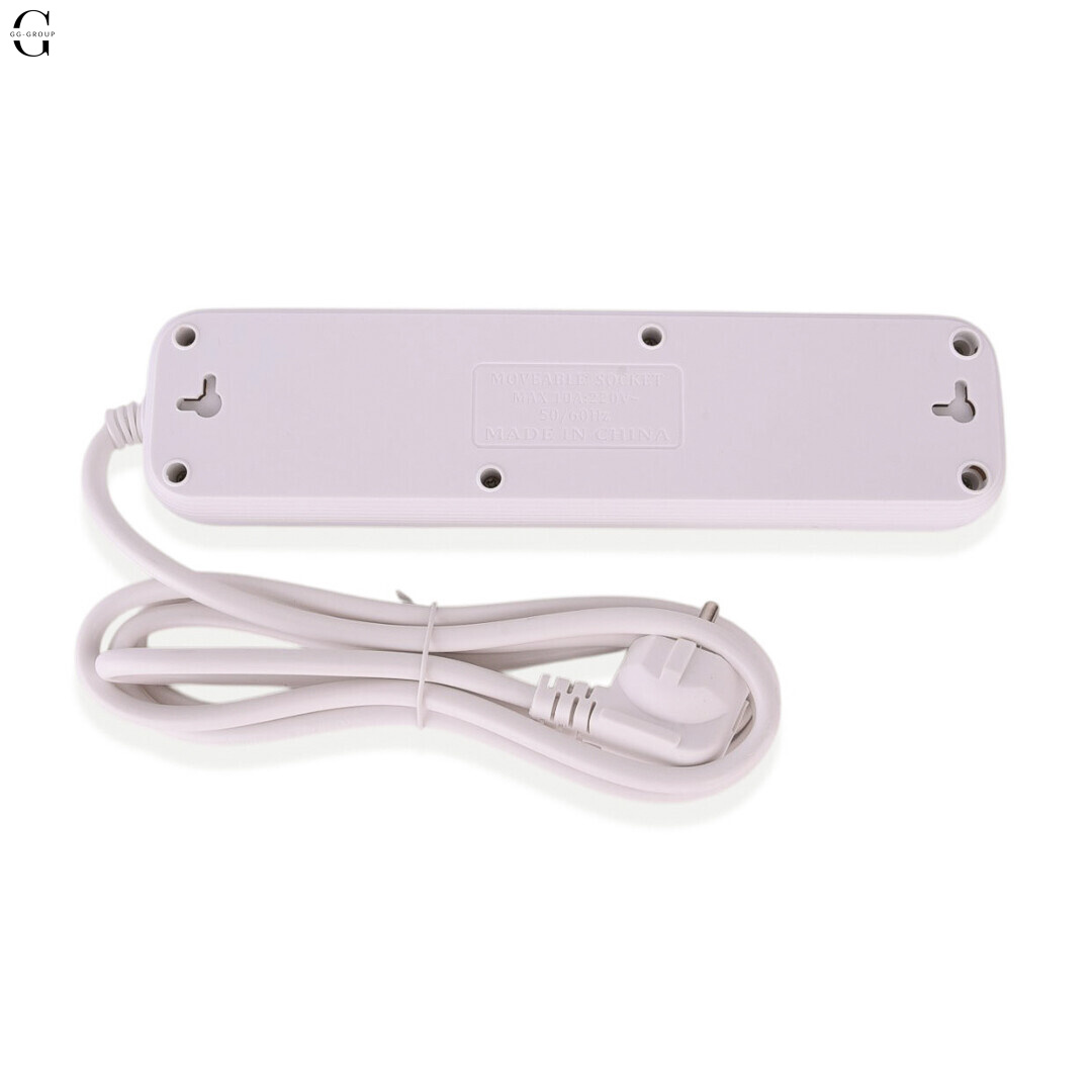 Сетевой фильтр Удлинитель USB Т-58 (3×220В+2×USB+1×Type-C),2m