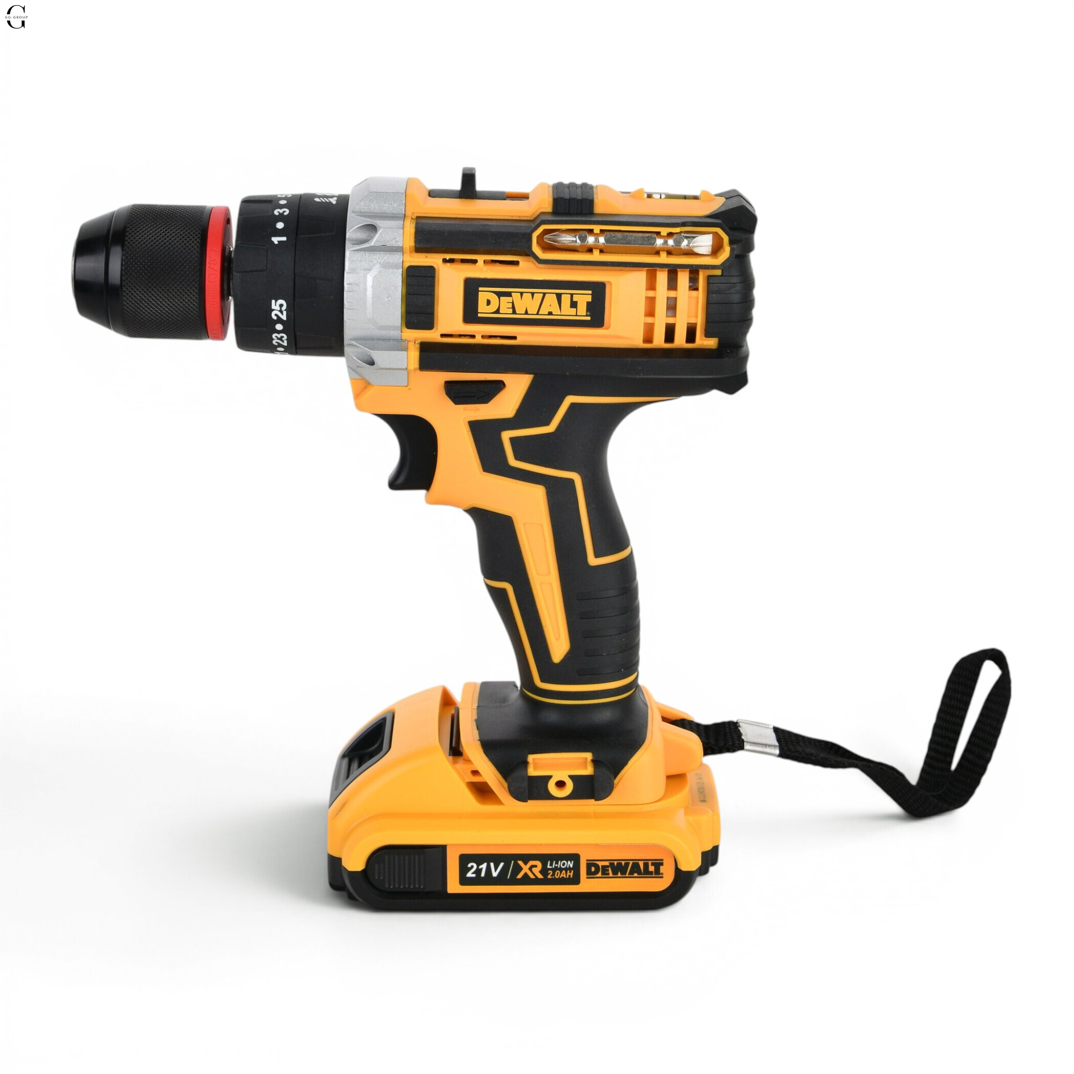 Шуруповерт DeWALT 21V Безщітковий + 2 АКБ 20Ah + Металевий патрон + Набір інструментів 