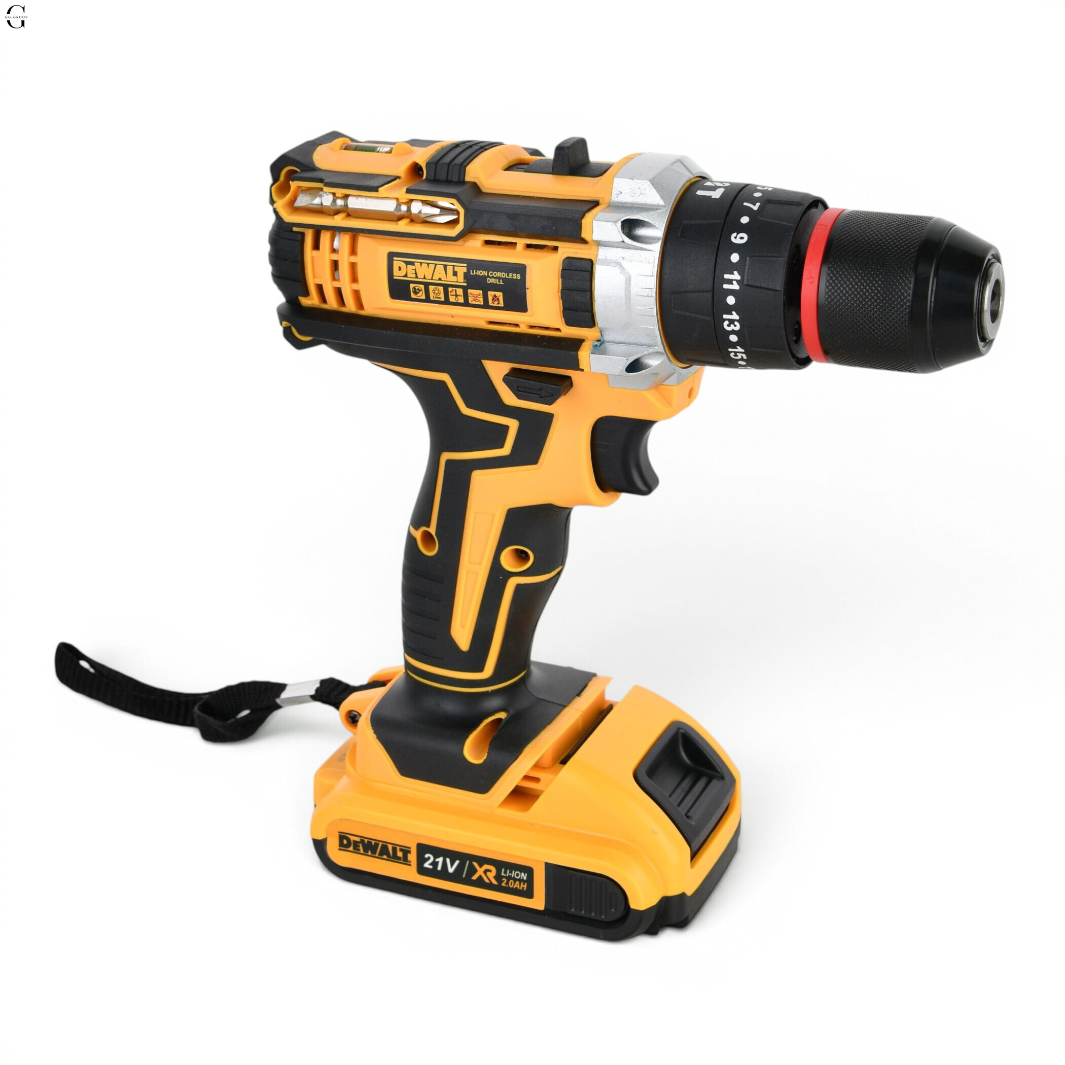 Шуруповерт DeWALT 21V Безщітковий + 2 АКБ 20Ah + Металевий патрон + Набір інструментів 