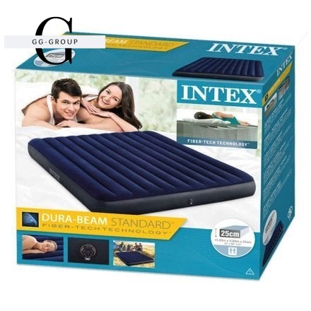 Intex Надувний матрац 64755 (2) 183 x 203 x 25 см., двомісний, в коробці