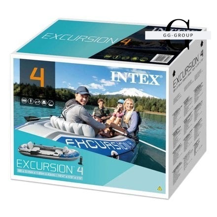 Intex Човен “EXPLORER 4“ 68324 NP (1) з алюмінієвими веслами