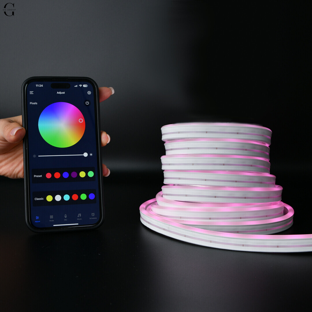 Неонова LED-стрічка RGB 10 м/USB/Пульт + Мобільний додаток