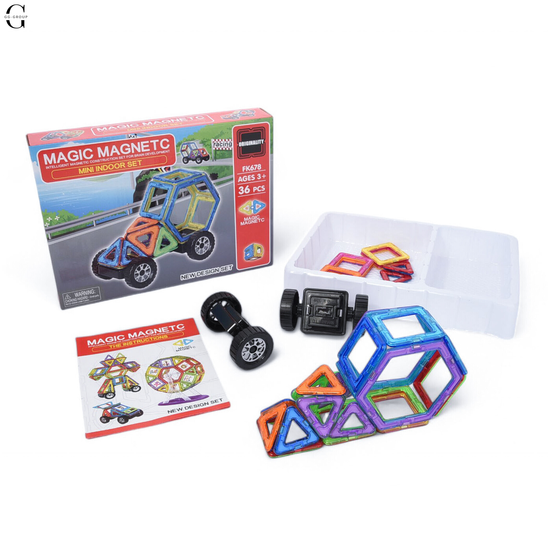 Магнитный конструктор Magical Magnet деталей 36