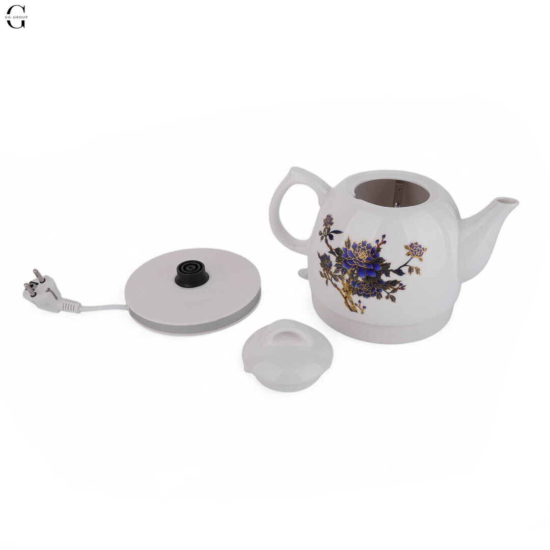 Керамический электрочайник LumaBella LB-59016 1.2 л, 1500 Вт, скрытый нагревательный элемент, фильтр.