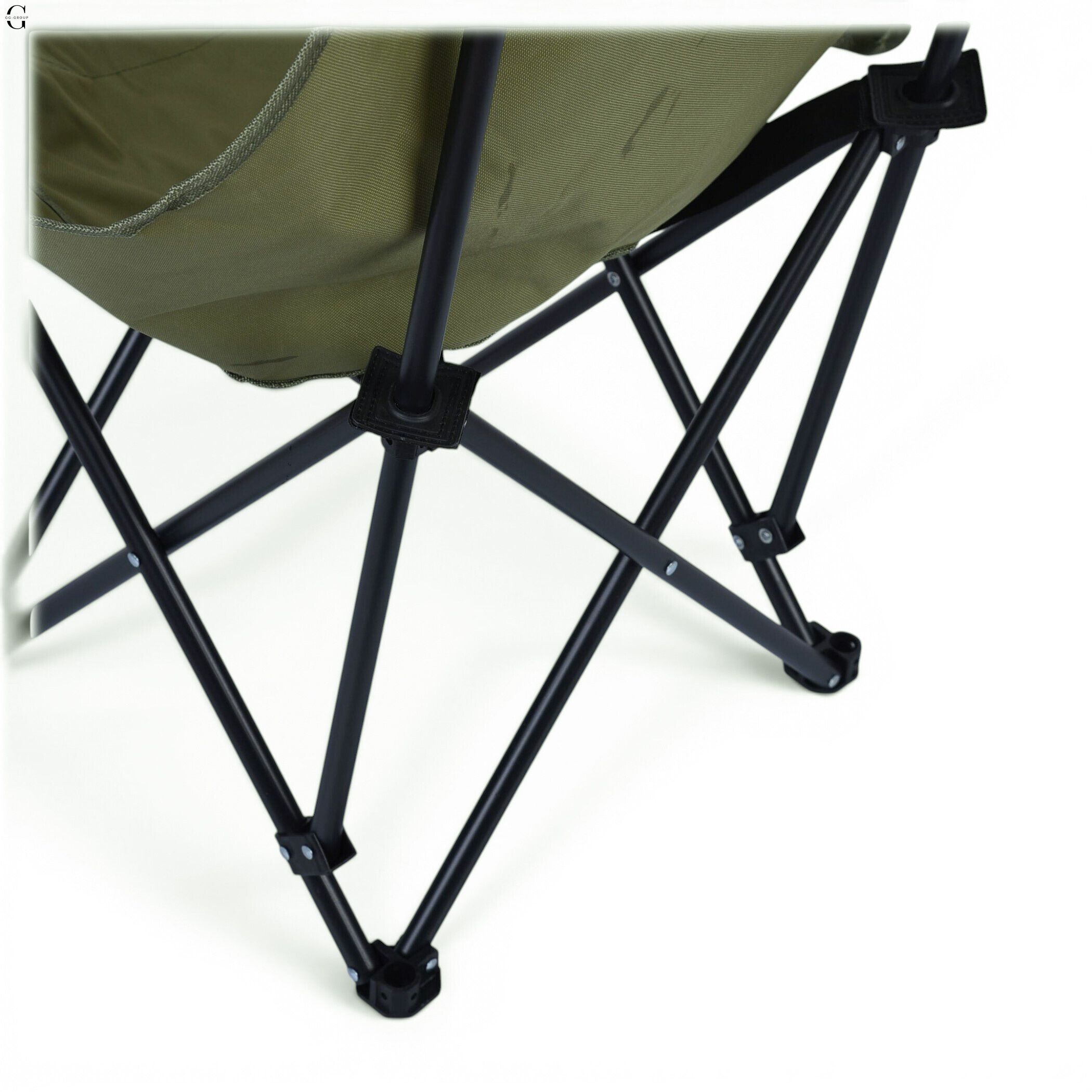     Складне туристичне крісло-павук Compact Outdoor Chair 100 кг з чохлом чорне