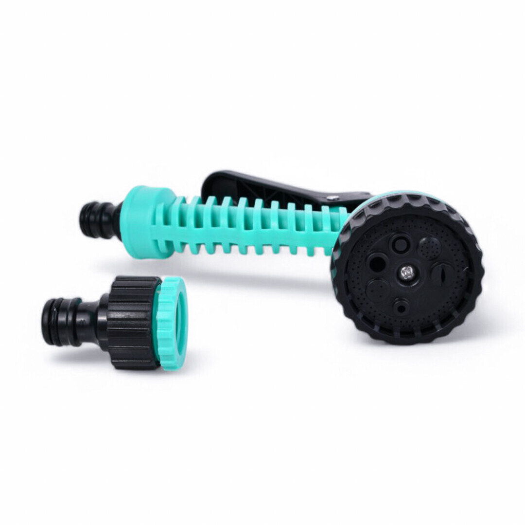 Поливальний шланг для розтягувального саду EXPANDABLE GARDEN HOSE K-100FT (30 м) із розпилювачем і перехідником