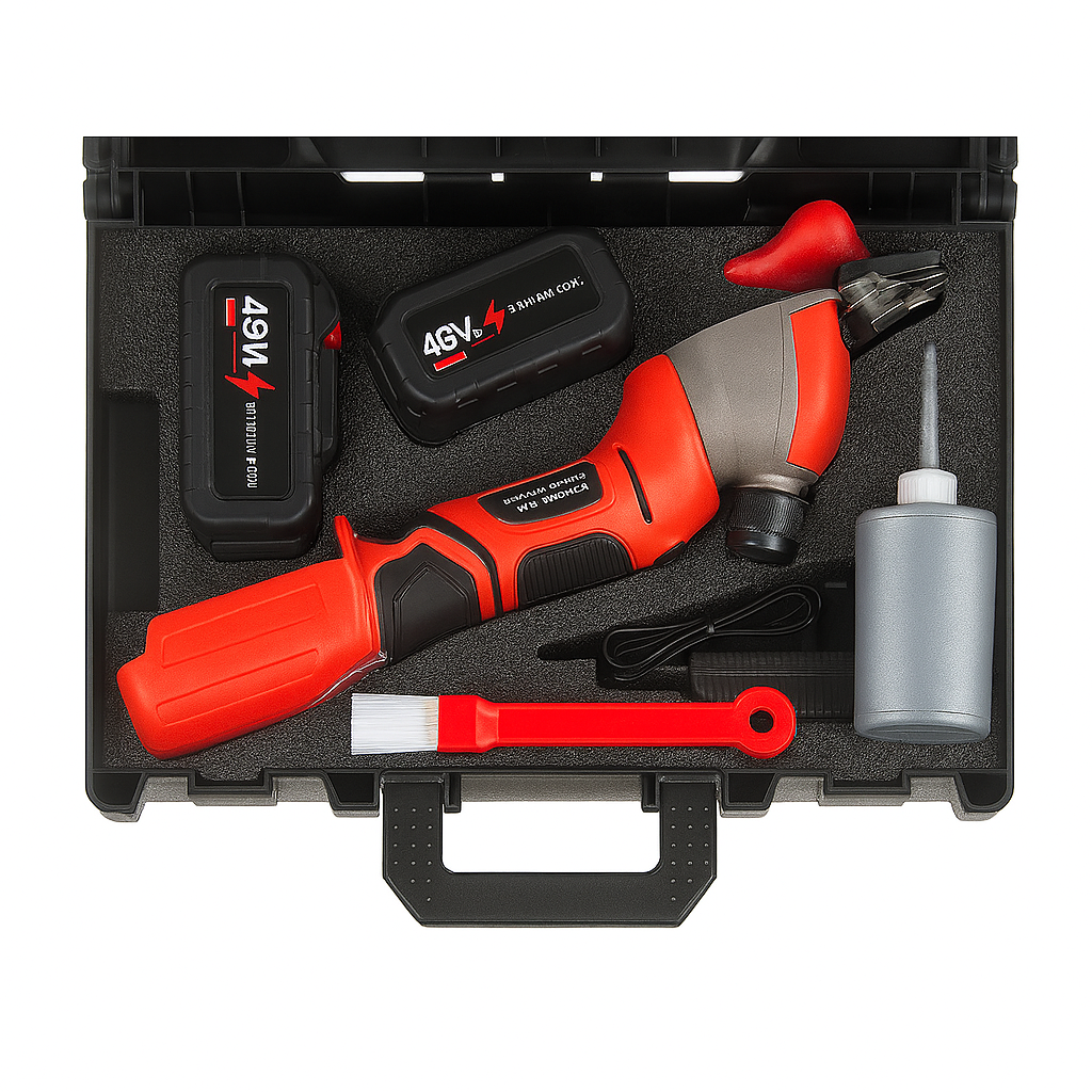 Аккумуляторная машинка для стрижки овец Lithium Brushless 48V с кейсом и 2 АКБ