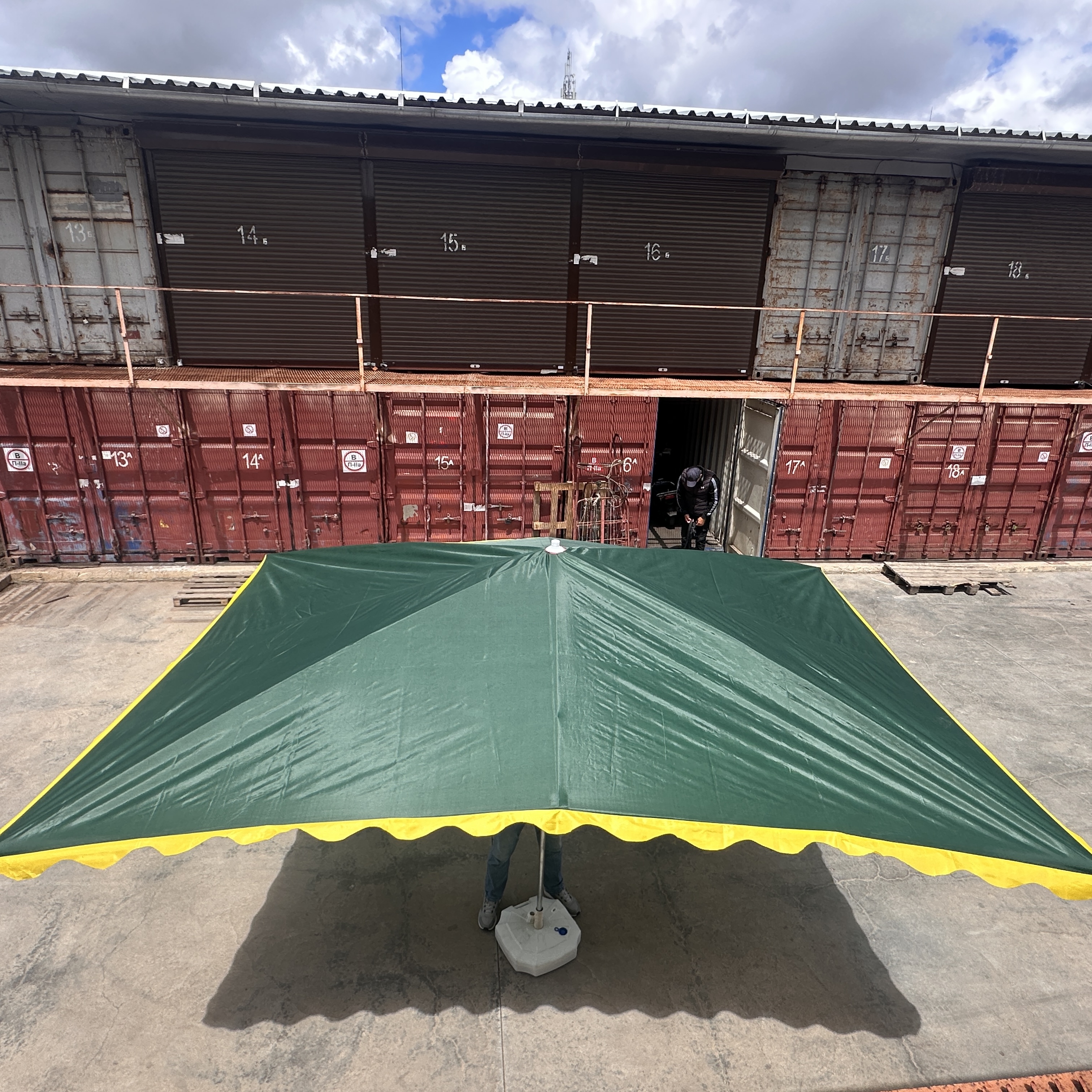 Торговый зонт 3×4 м Польша | Алюминиевый каркас POLMARK.