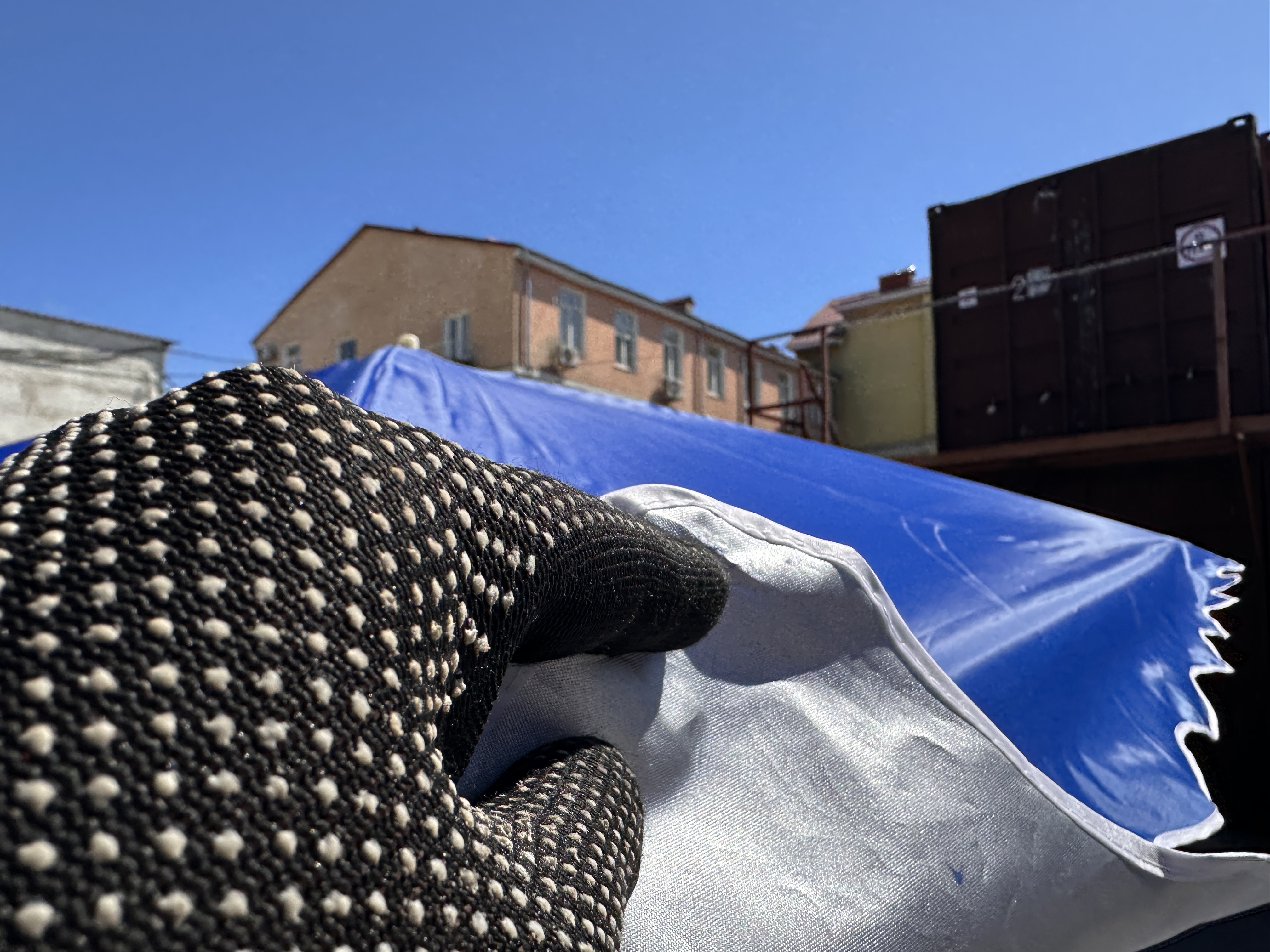 Торговий зонт Mario Umbrella 3.3×3.3 м, 4 металеві спиці, нейлон з УФ-захистом, Італія