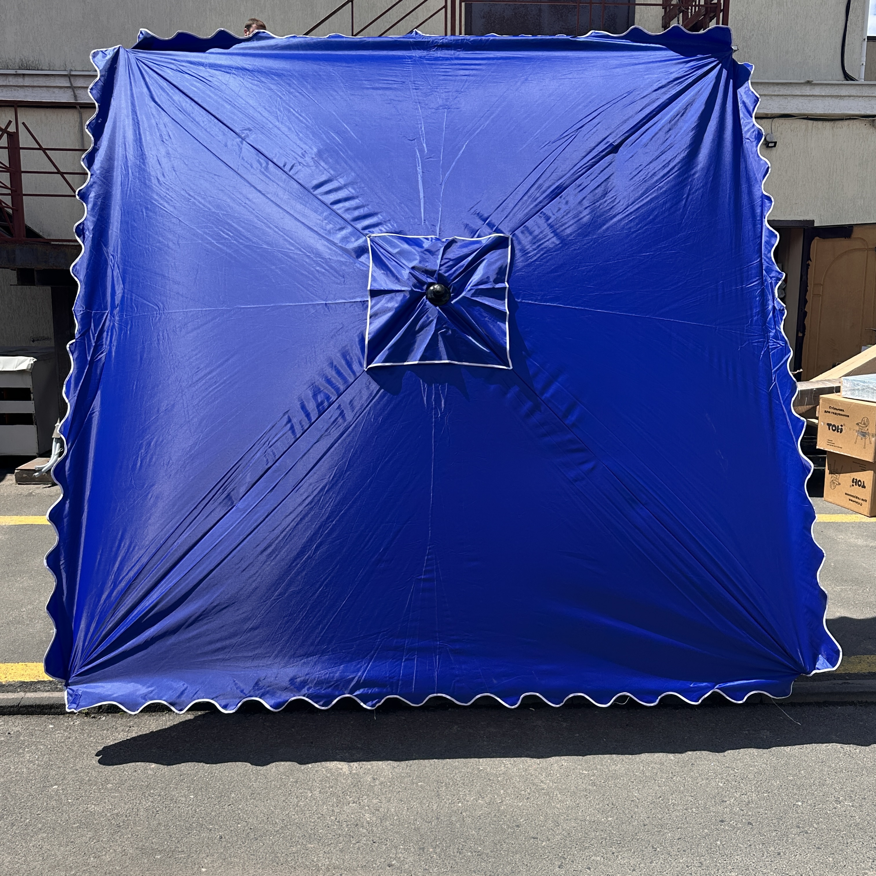 Прямокутна парасолька Monsen LS  2.5×2.5 м з УФ-захистом, вітровим клапаном і регулюванням висоти