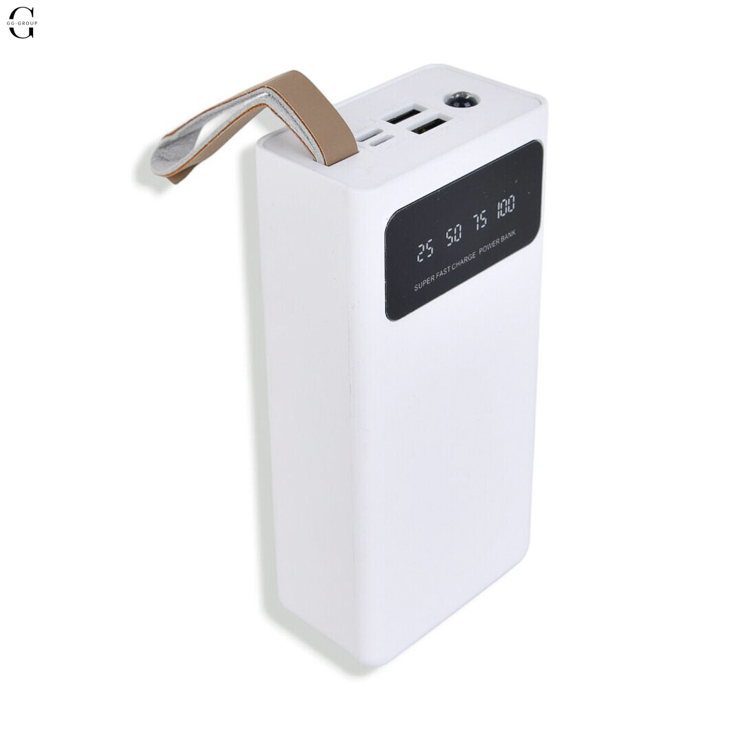 Power Bank Viaking 30000mAh с фонариком, 2xUSB, Micro-USB и Type-C для смартфонов и гаджетов.