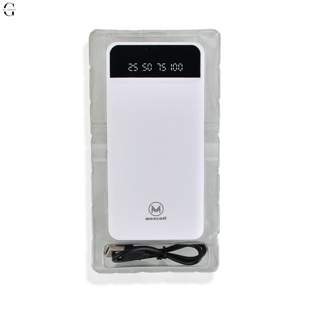 Power Bank MAXCELL 30000mAh PJ0086B J91B, зовнішній аккумулятор 2.1A з LED-індикатором