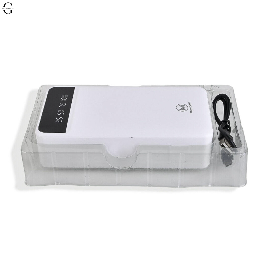 Power Bank MAXCELL 30000mAh PJ0086B J91B, зовнішній аккумулятор 2.1A з LED-індикатором