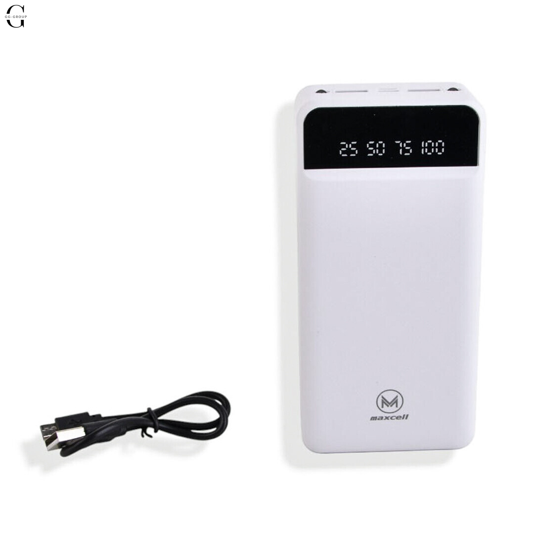 Power Bank MAXCELL 30000mAh PJ0086B J91B, зовнішній аккумулятор 2.1A з LED-індикатором