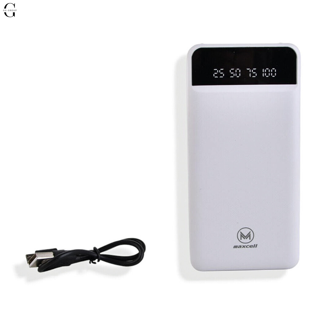 Power Bank MAXCELL 30000mAh PJ0086B J91B, зовнішній аккумулятор 2.1A з LED-індикатором