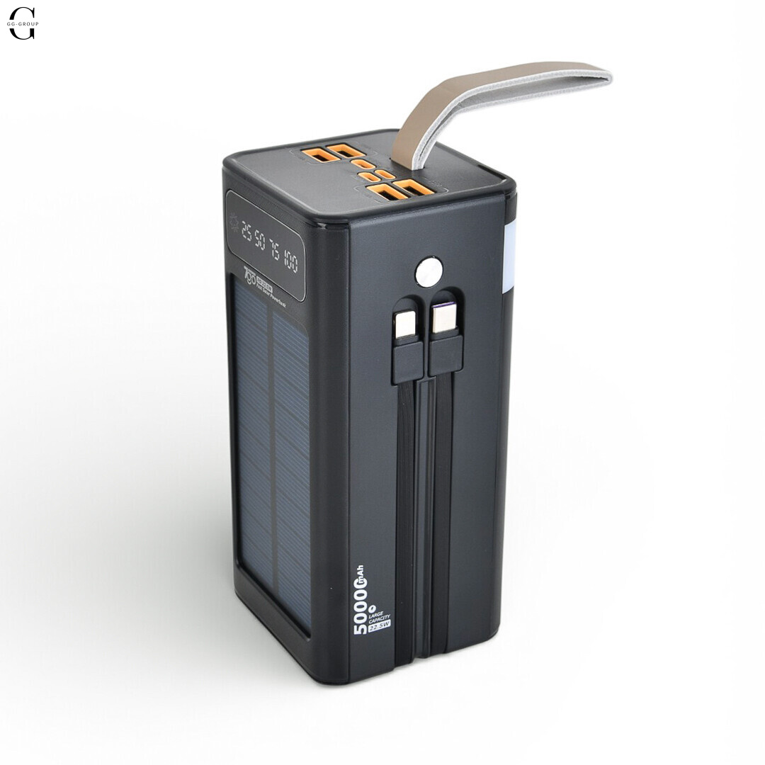 Повербанк Power Bank 7GO GPW-01 50000mAh PD 22.5W — 4 USB, Type-C, Micro-USB, iPhone