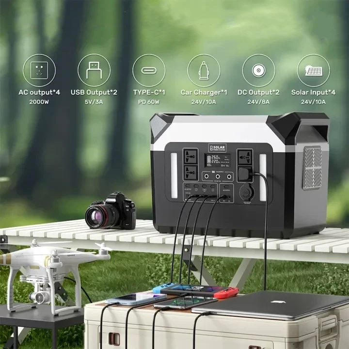Зарядна станція 2000W 2176Wh-25.6V-85AH LiFePo4