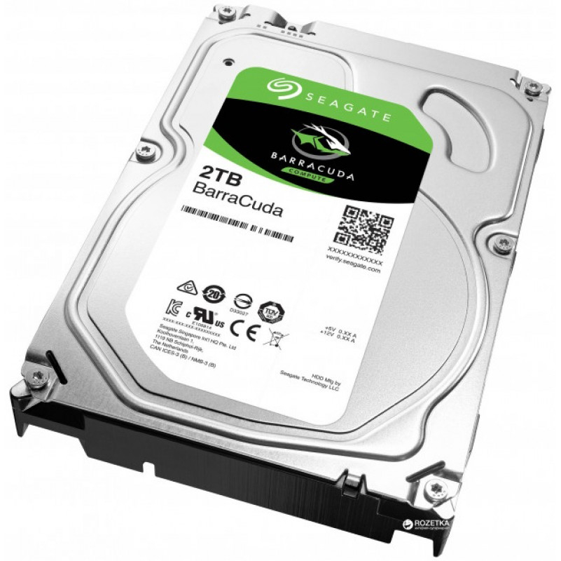 Жёсткий диск HDD внутренний 2TB SEAGATE HDD 3.5" SATA 3.0 7200RPM BarraСuda (ST2000DM008)