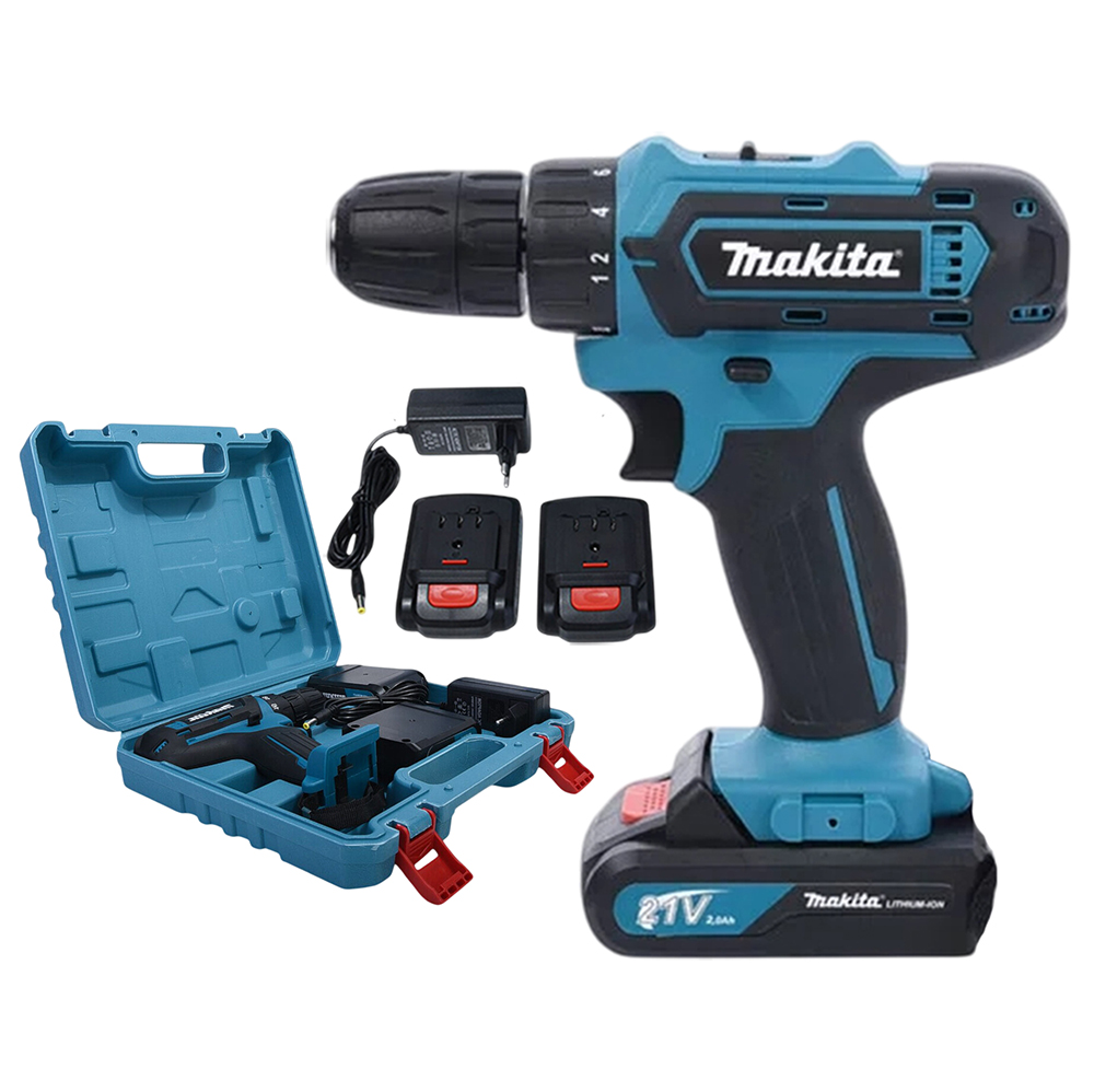 Шуруповерт Makita с двумя аккумуляторами 21V+ Браслет в подарок