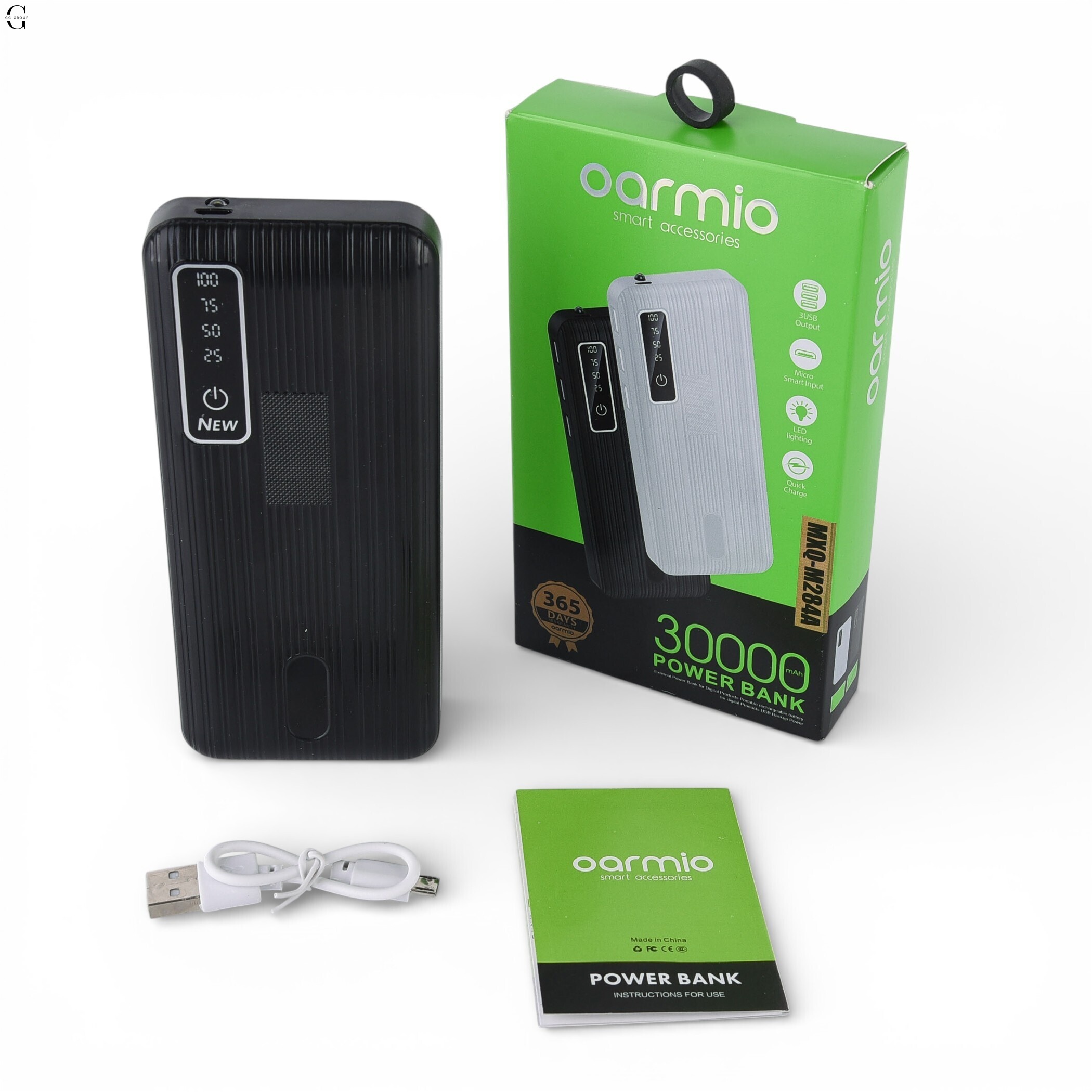 Power Bank OARMIO MXQ-M284A 30000mAh, 3×USB,