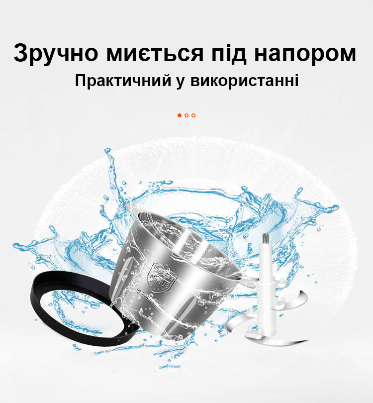Кухонный металлический измельчитель мясорубки блендер