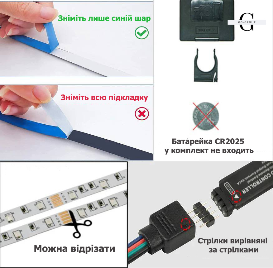 Светодиодная лента 5050 RGB – 16 цветов, IP65, 55 люмен, 9000 часов работы от USB 5V с Bluetooth и мобильным приложением