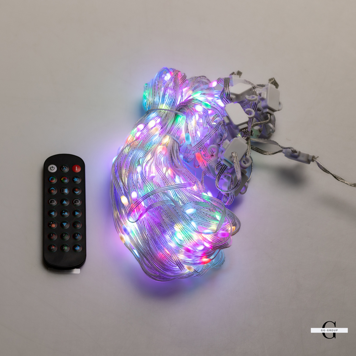 Умная гирлянда Smart штора 400 LED 3*3 м с управлением со смартфона, мультиколор
