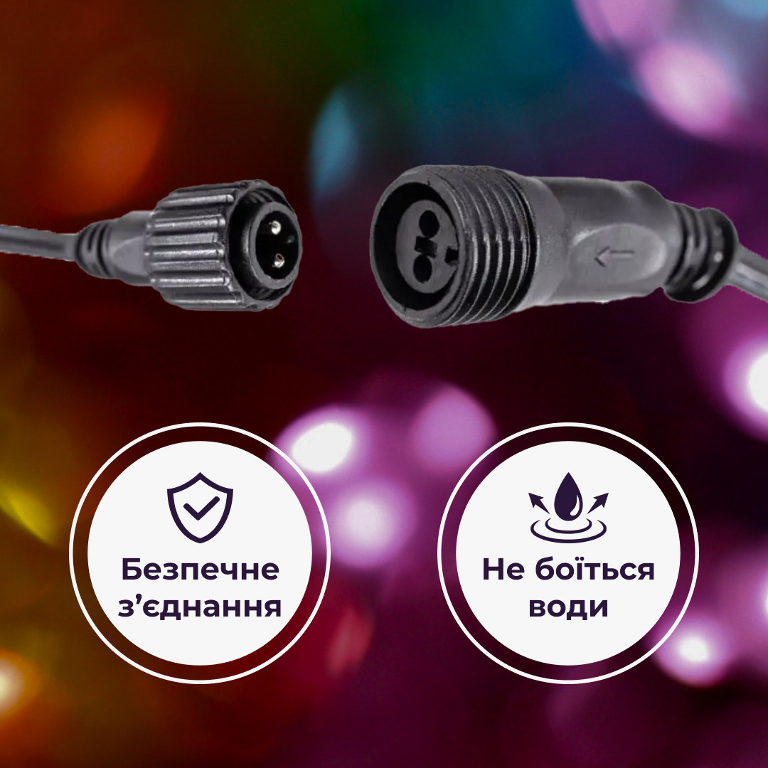 Гирлянда уличная лента светодиодная Дюралайт 240 LED 7м морозостойкая прозрачная проволока