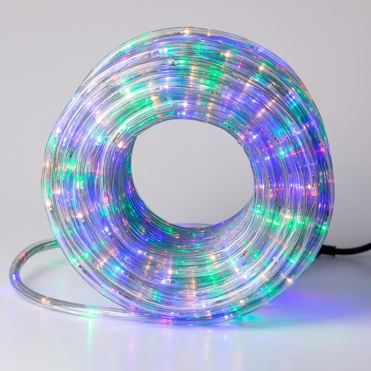 Гирлянда уличная лента светодиодная Дюралайт 240 LED 7м морозостойкая прозрачная проволока